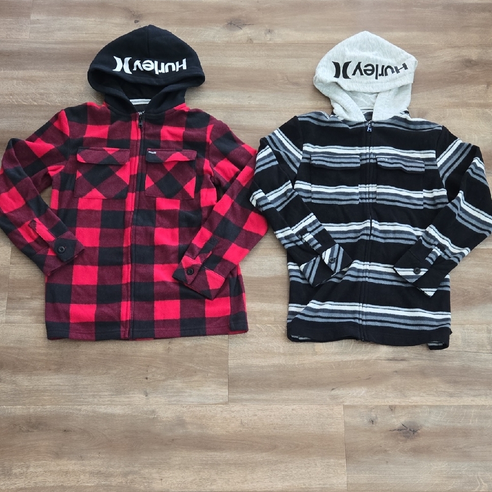 Boy's Hurley Fleece Zip Up Jackets